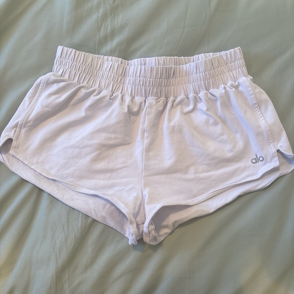 ALO Yoga Women's Athletic White Shorts